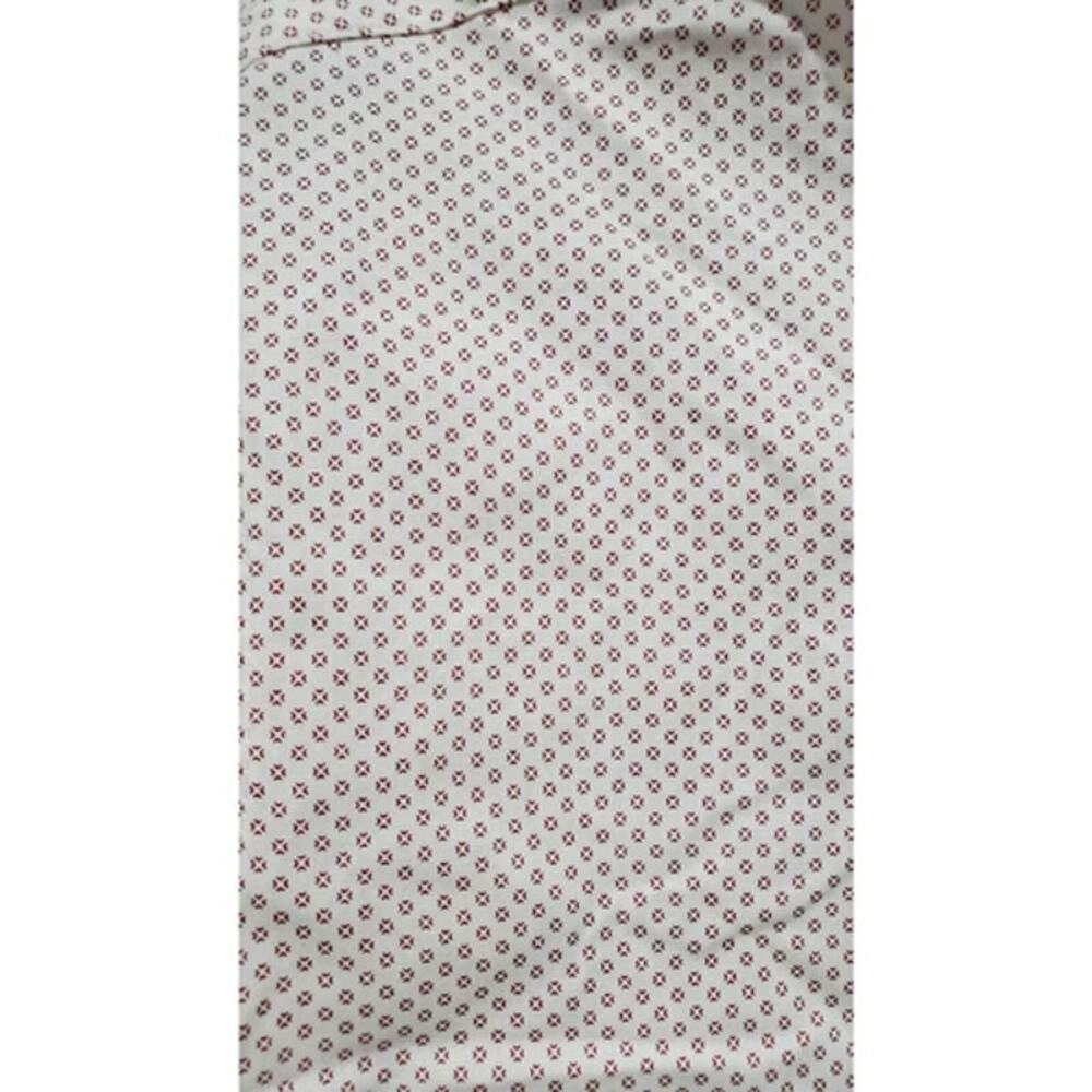 Zara Man Super Slim Fit Shirt Small Beige Maroon Print - Picture 4 of 10